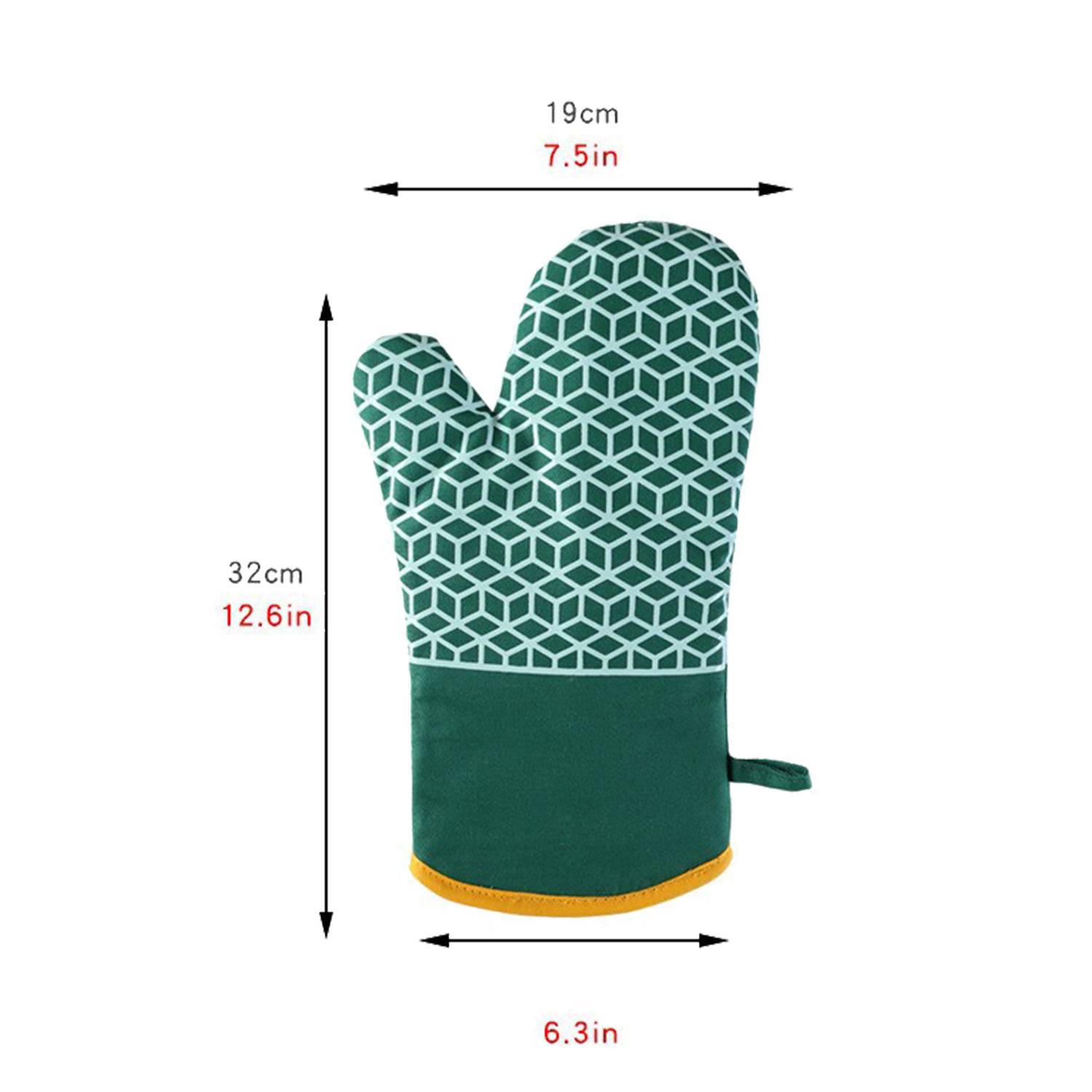 Silicone Oven Mitts Insulation Gloves Pot Holder 5