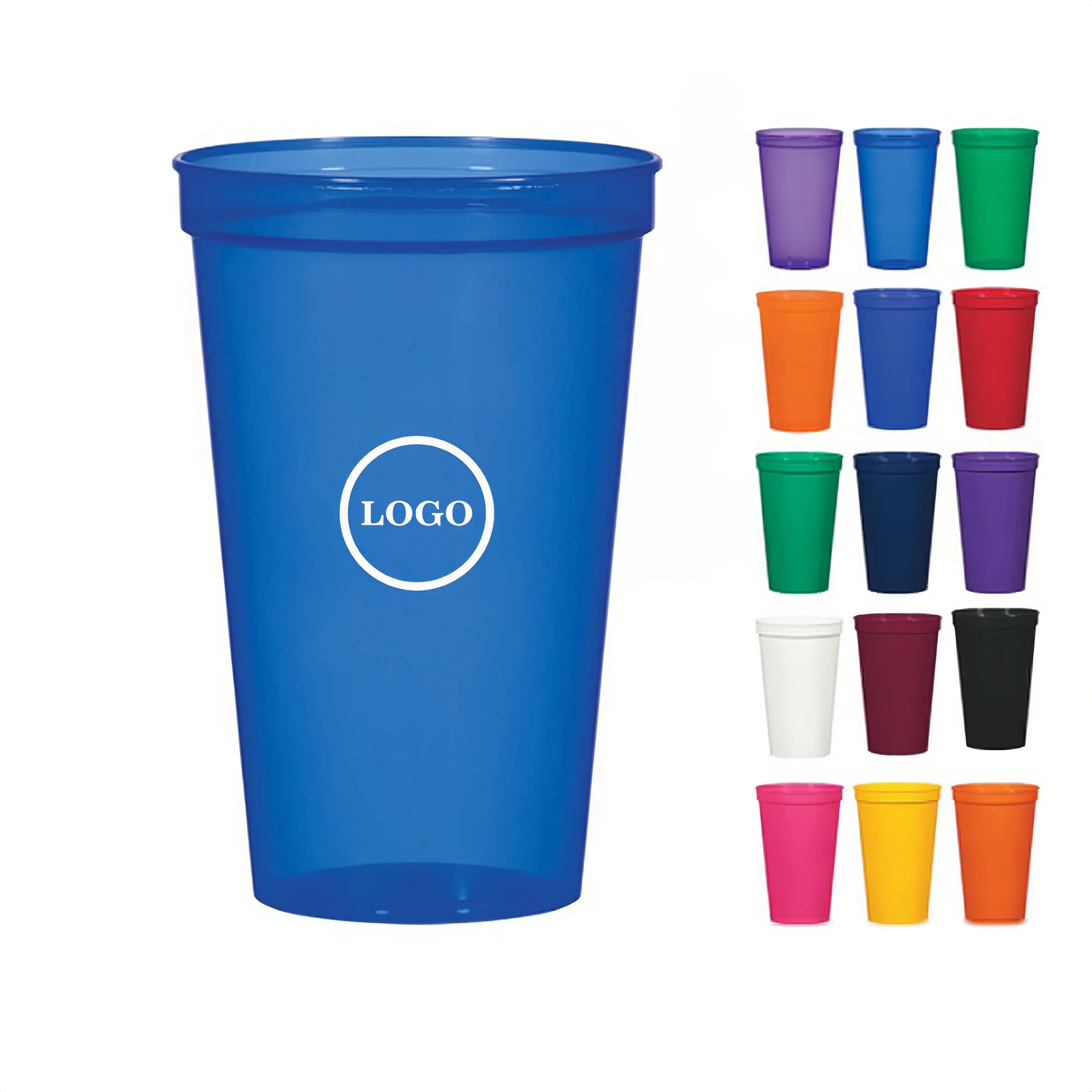 22 oz. Reusable Plastic Stadium Cups 4