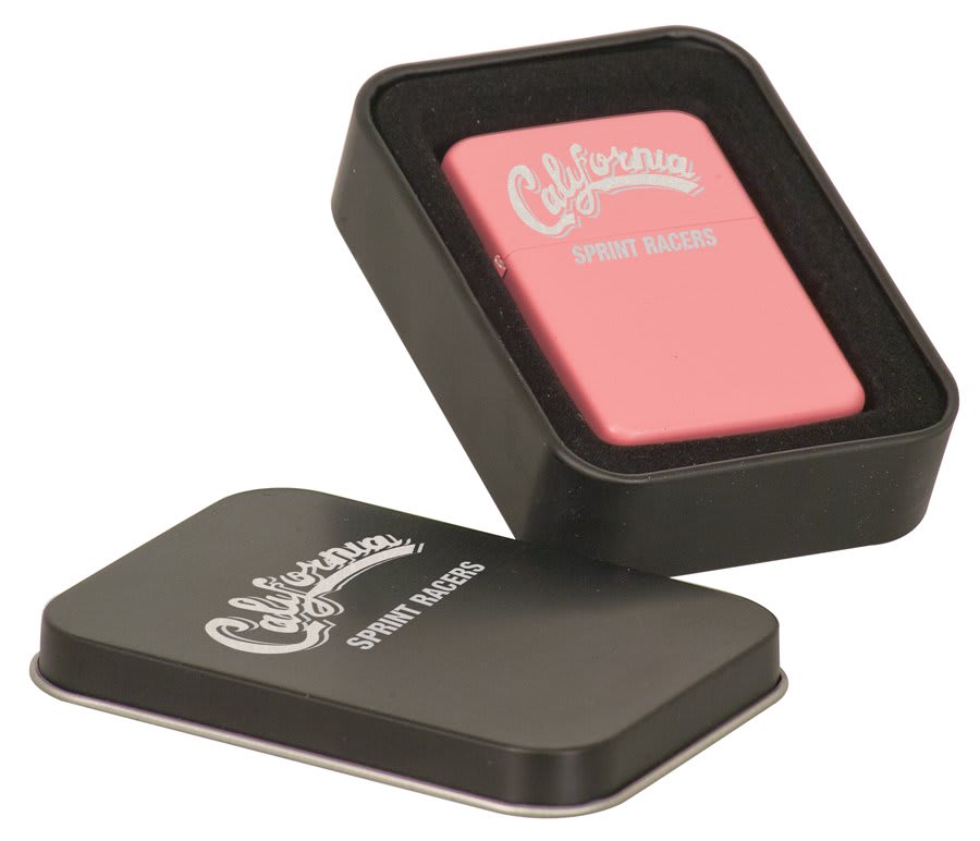 Matte Pink Lighter in Black Tin 1