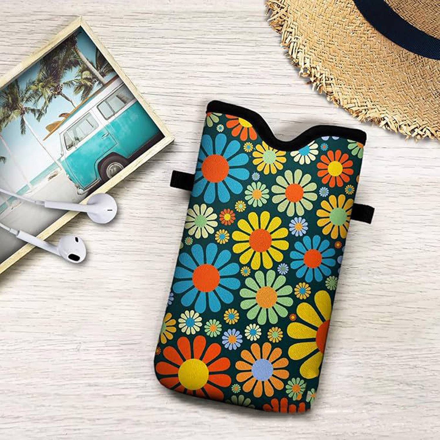 Waterproof Neoprene Phone Pouch w/ Crossbody Strap 6