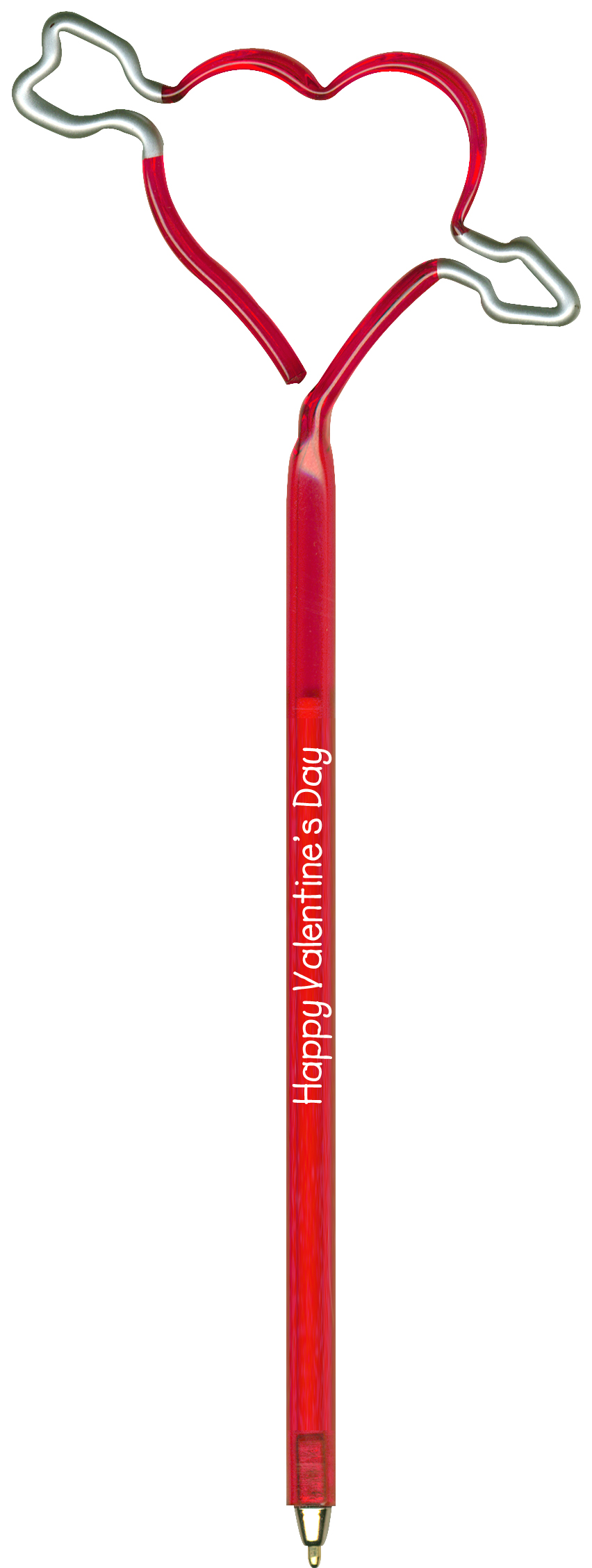 Heart With Arrow Multi-Color Inkbend Standard, Bent Pen
