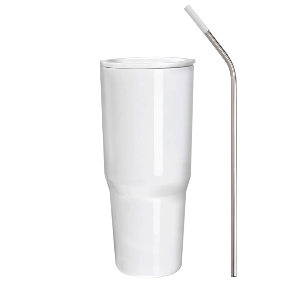 30 oz. Double Wall Acrylic Tumbler with Lid and S/S Straw 5