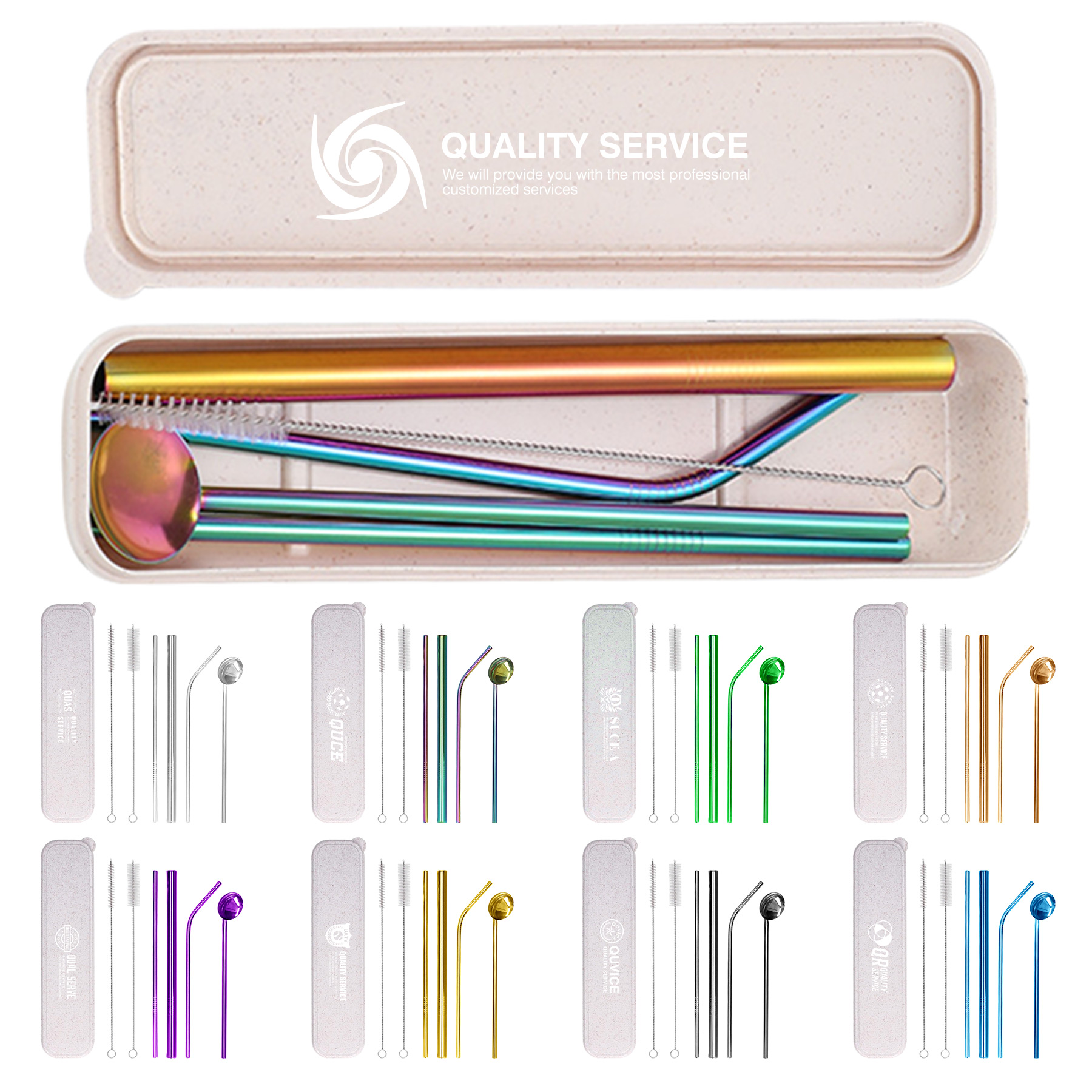 Stainless Steel Straw Set 1