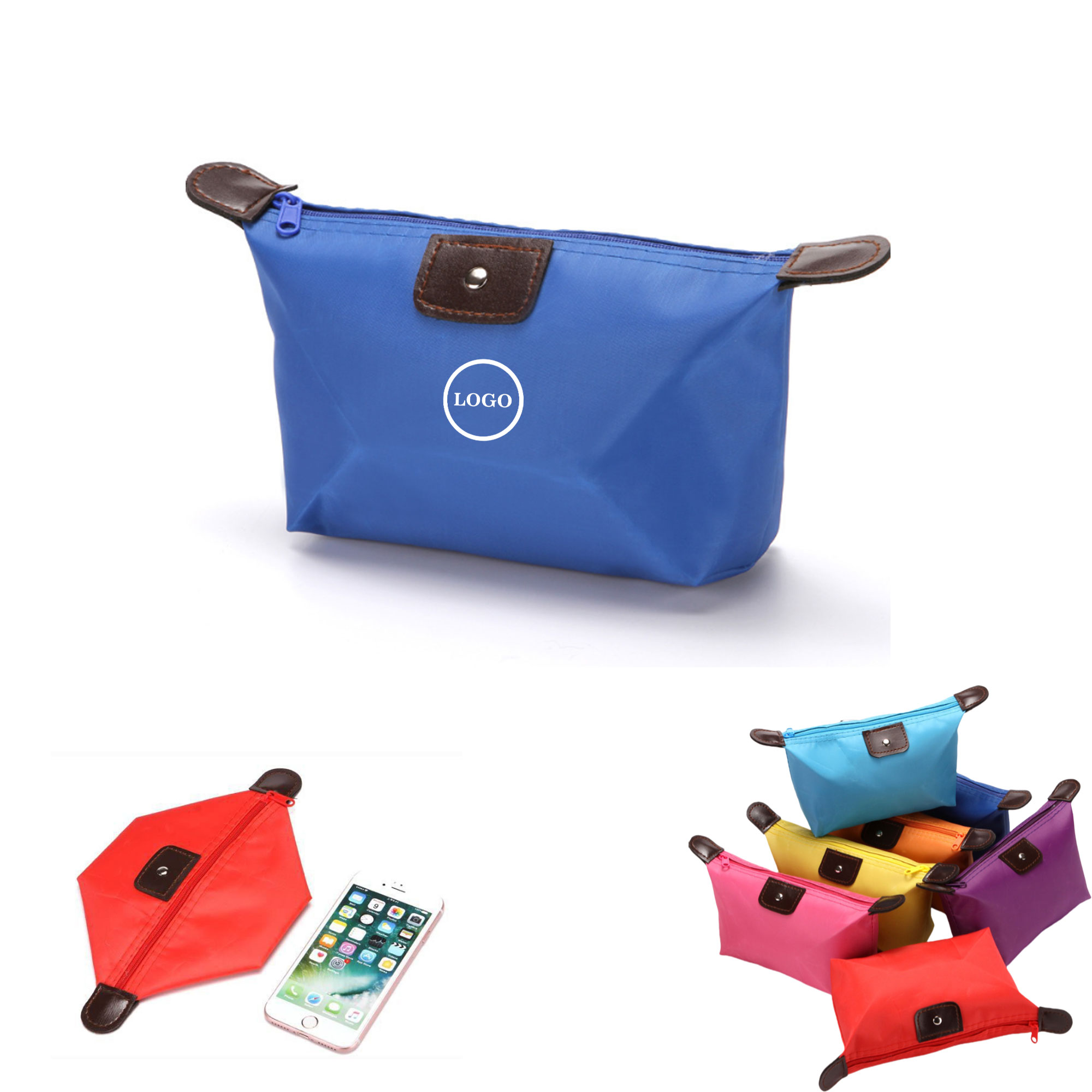 Compact Waterproof Nylon Cosmetic Bag 1