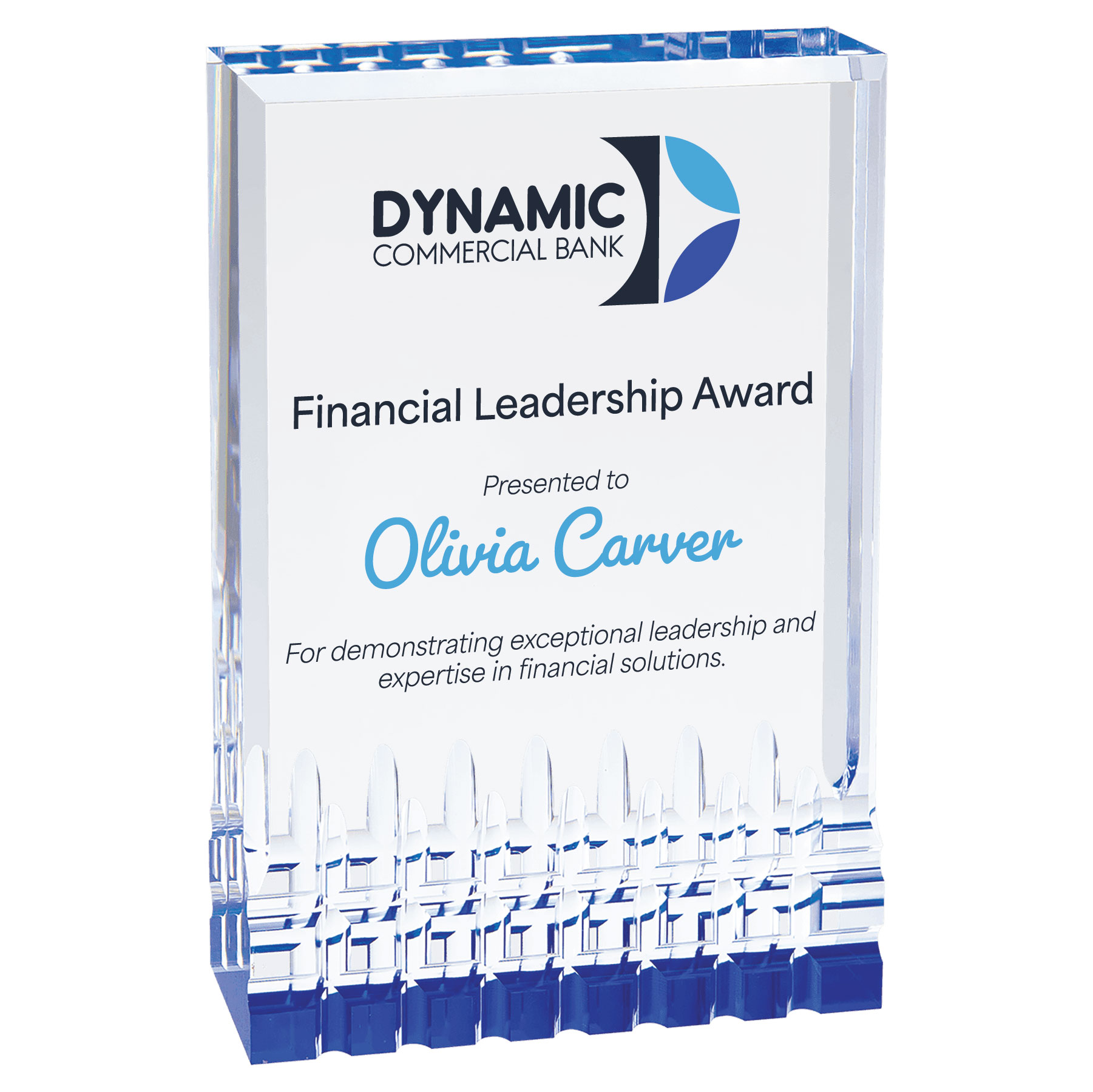 4" x 6" Blue Mirage Acrylic