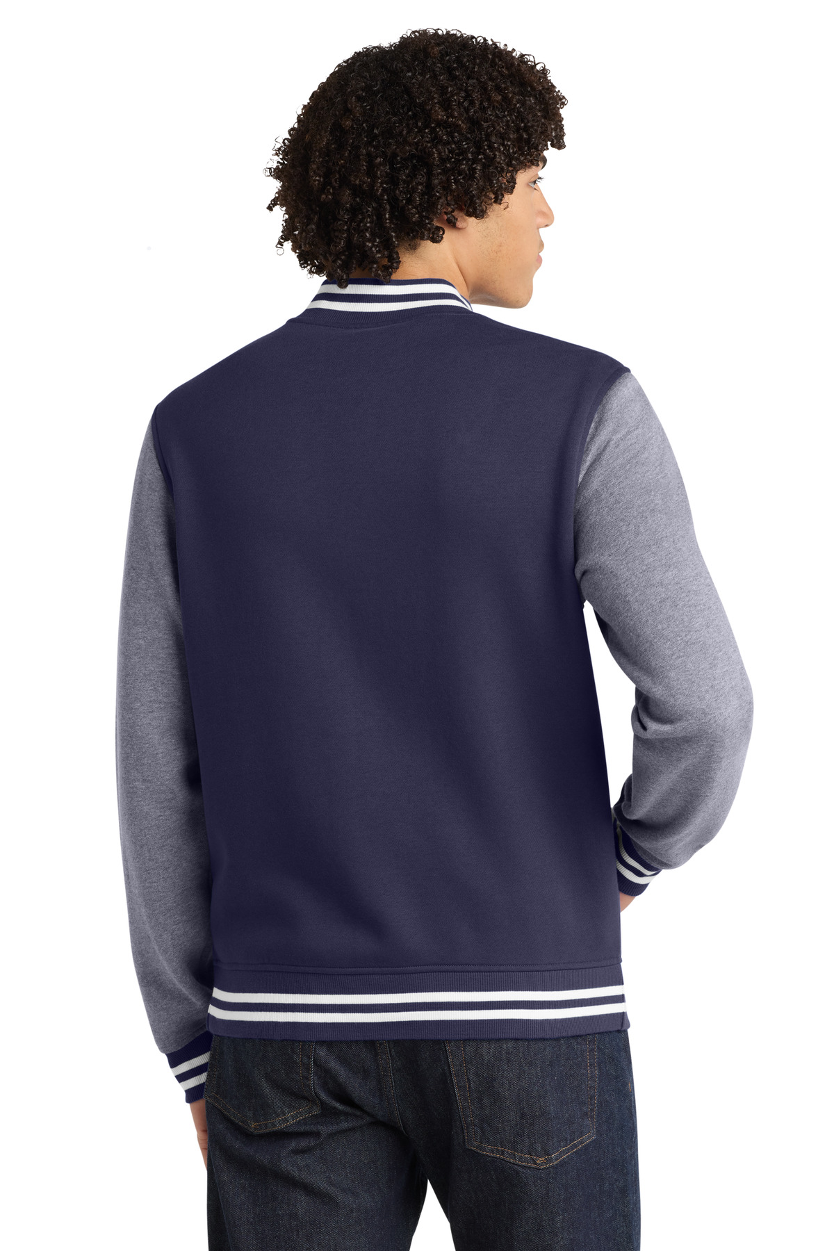 Sport-Tek Fleece Letterman Jacket. ST270 25