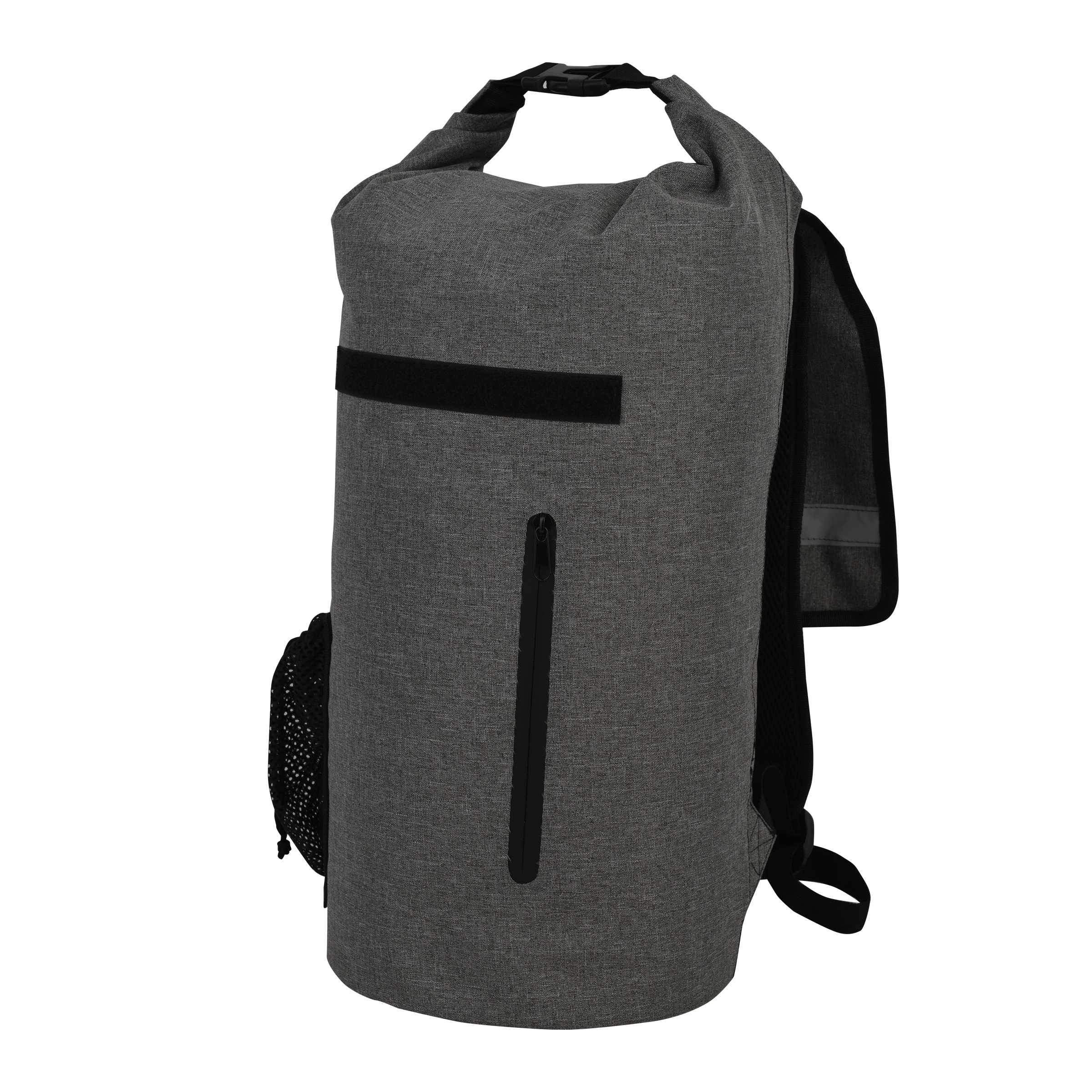 Premium 20L Gray Waterproof Sport Bag with Outer Zipper 4