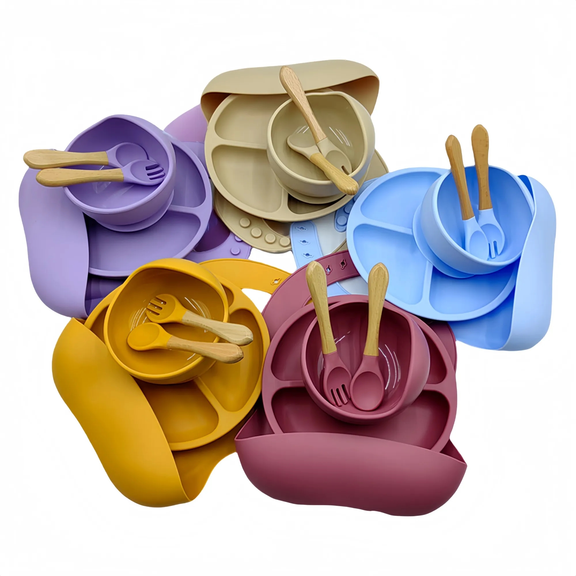 5-Piece Silicone Baby Feeding Training Set 2