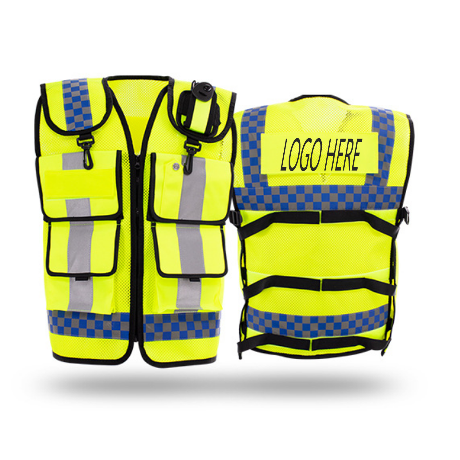 Adjustable High Visibility Reflective Safety Vest 2