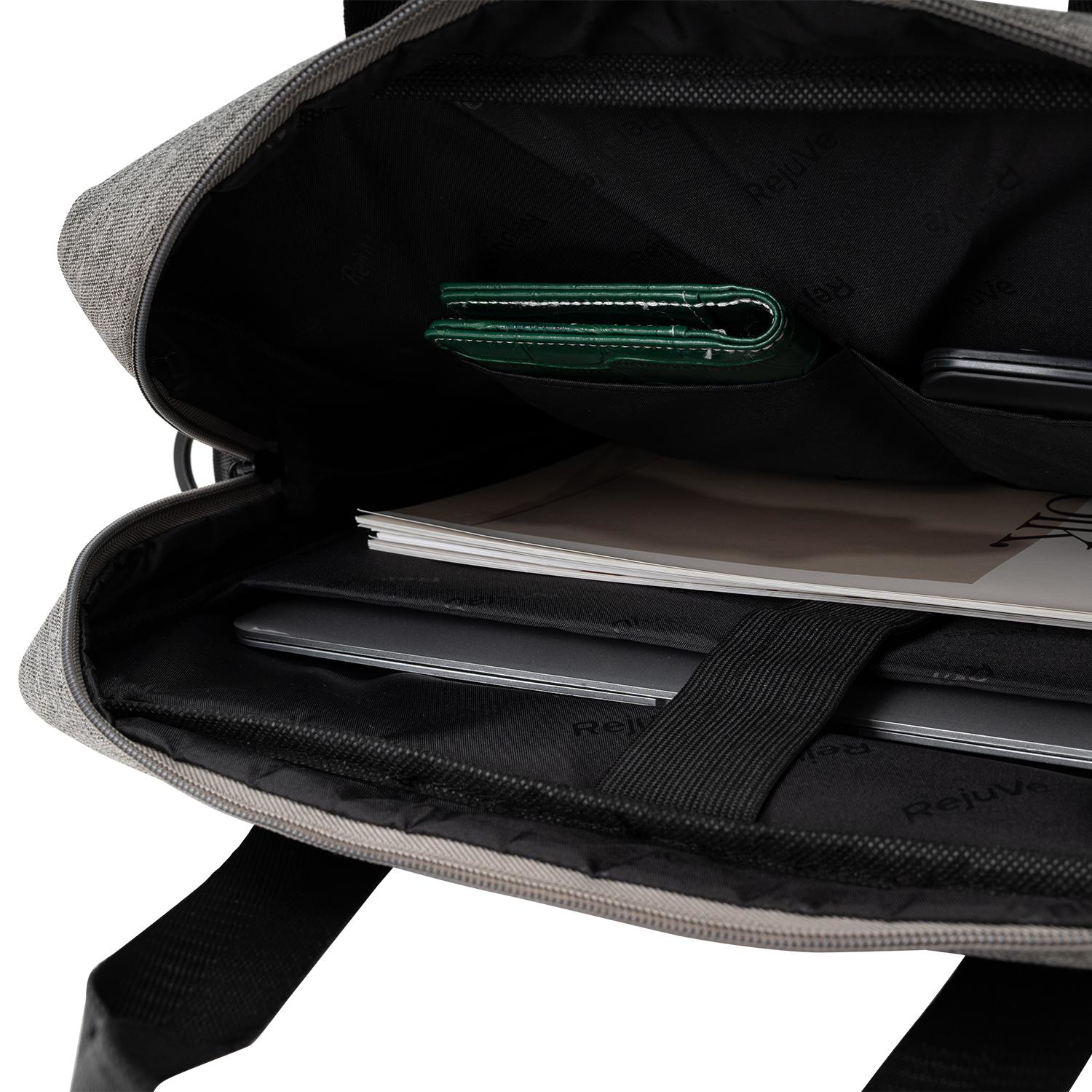 RejuVe® X-PAK Recycled Heather Modern Business 16" Laptop Brief Bag 8