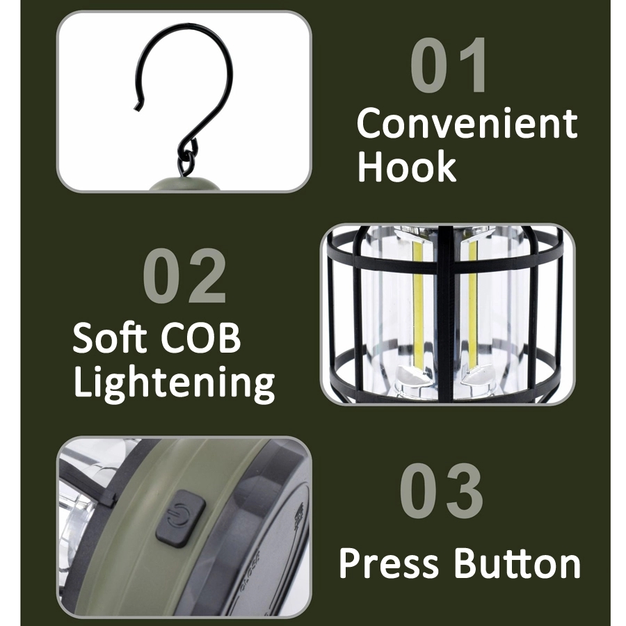 Retro Outdoor Camping & Picnic Lantern - Low/High Lightening 5