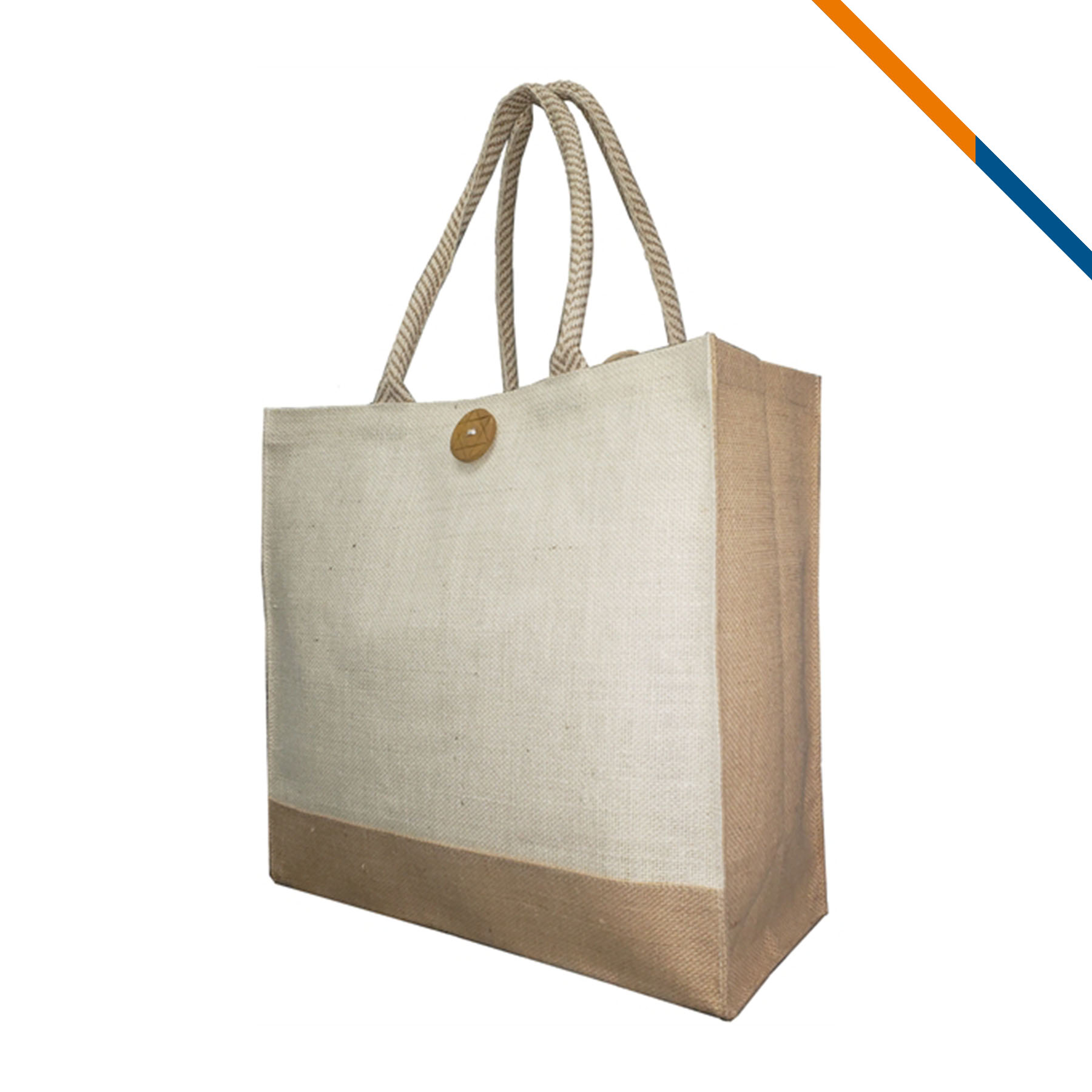 Mosac Laminated Jute Tote Bag 3