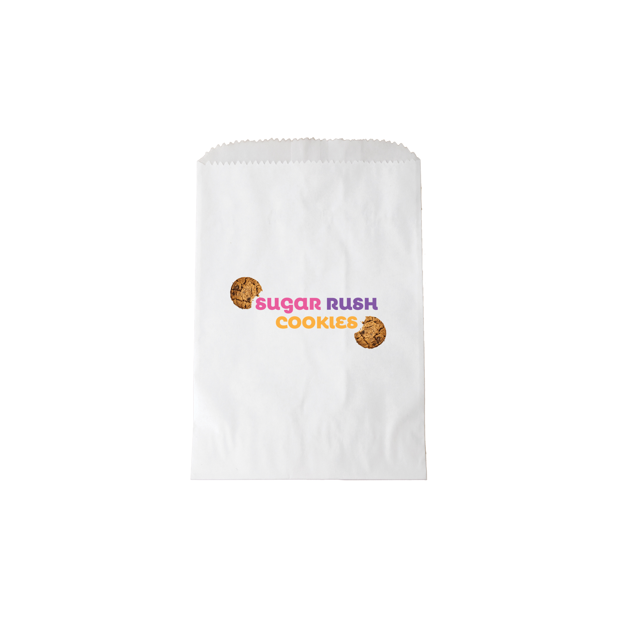 Glassine Lined Cookie/Nut Bag - White Kraft 1