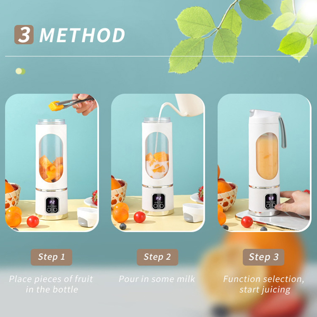 Home Ice Crusher Juicer USB Charging Outdoor Travel Cup 2