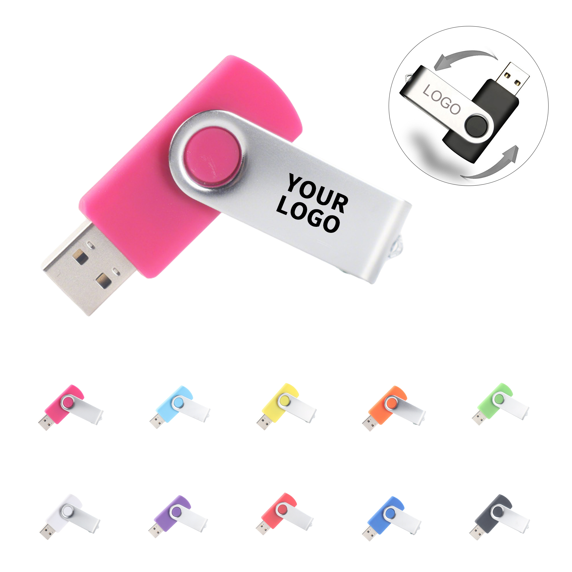 Twist USB Memory Stick 1 Gigabyte With Metal Cover 5