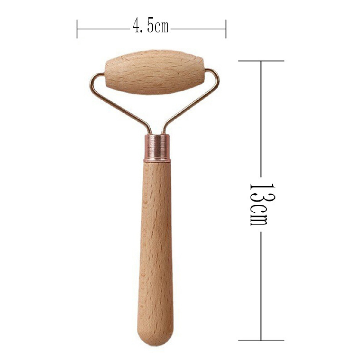 Wooden Facial Roller Massager with Natural Handle 6