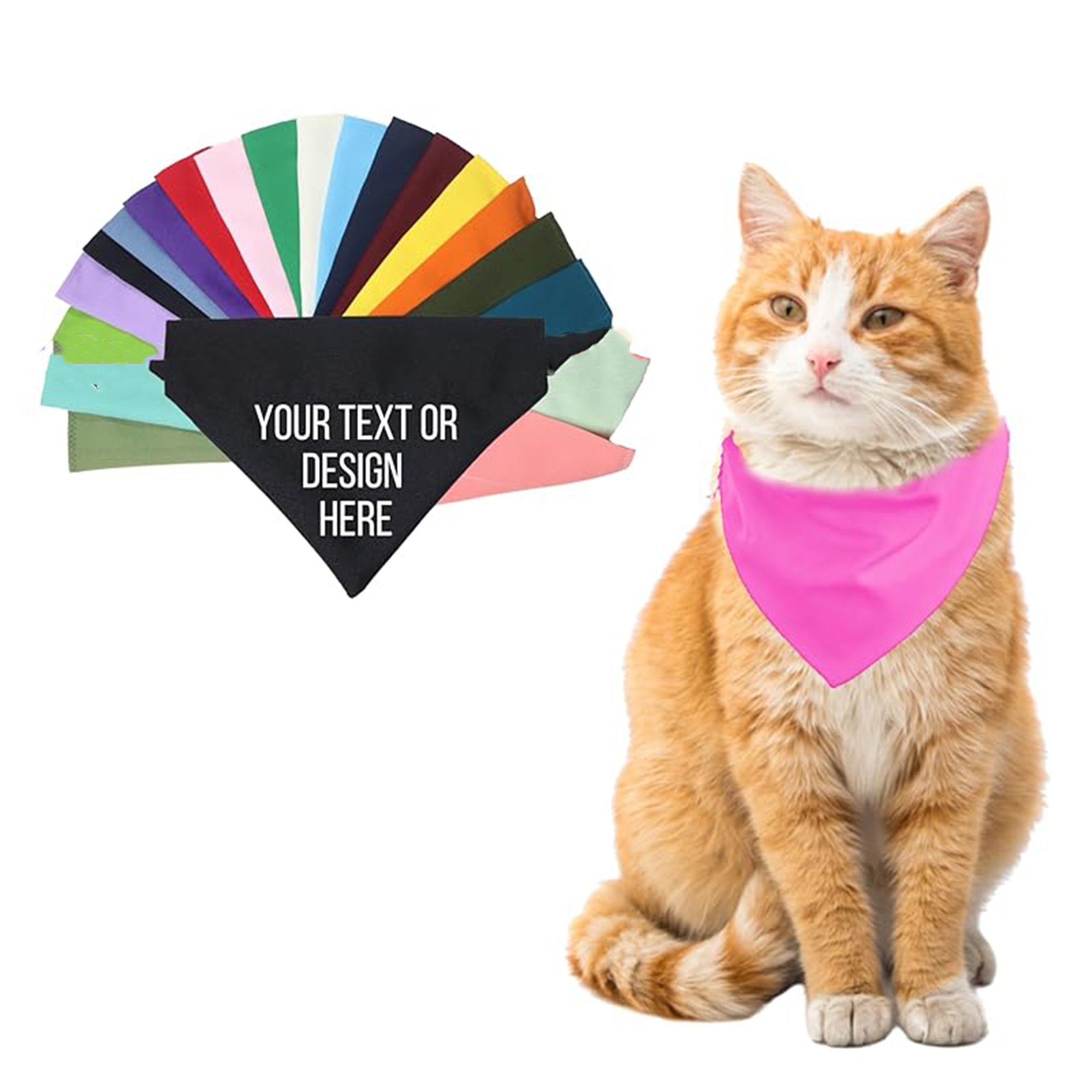 Custom Printed Pet Scarf Bib 2