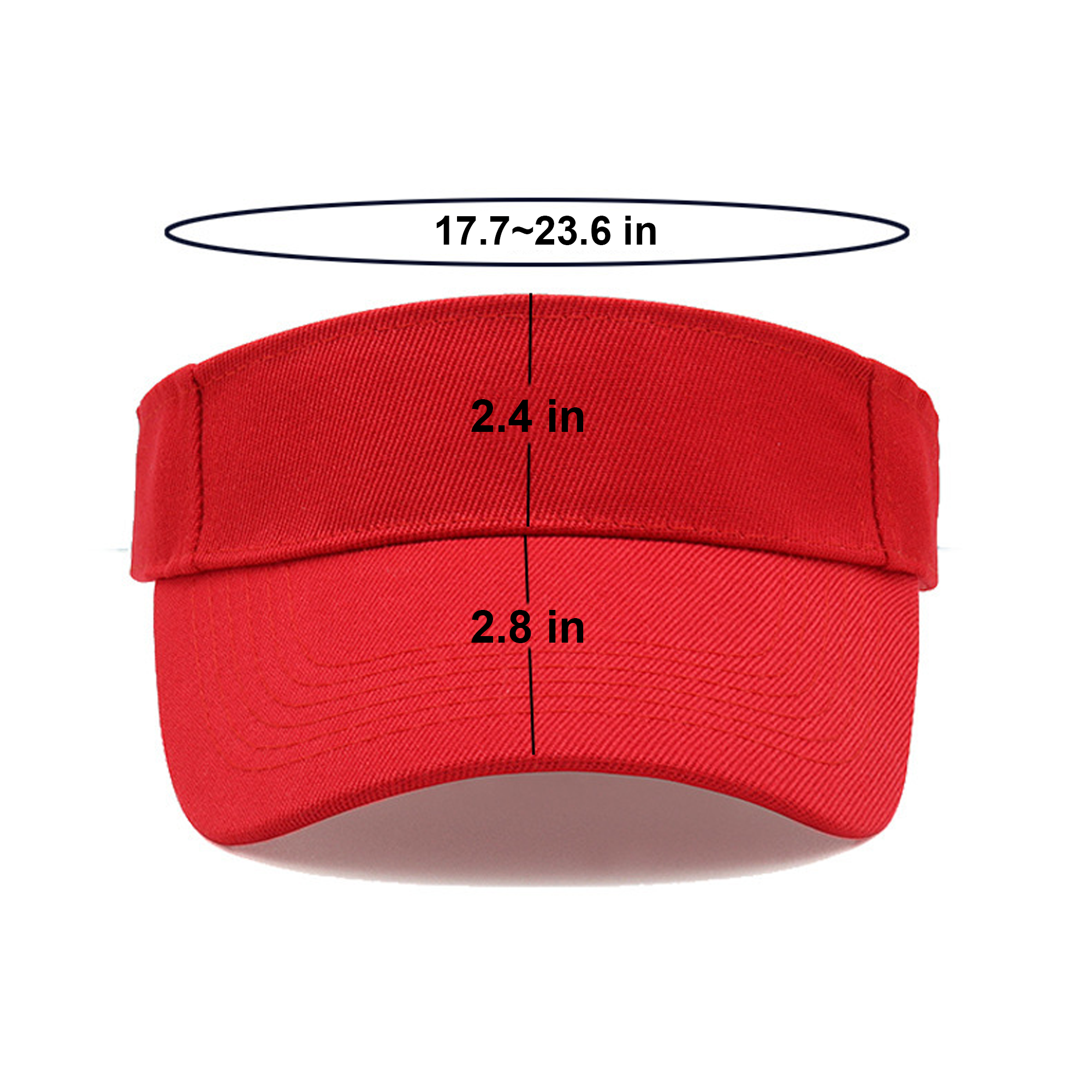 Custom Empty Top Baseball Visor Cap 4