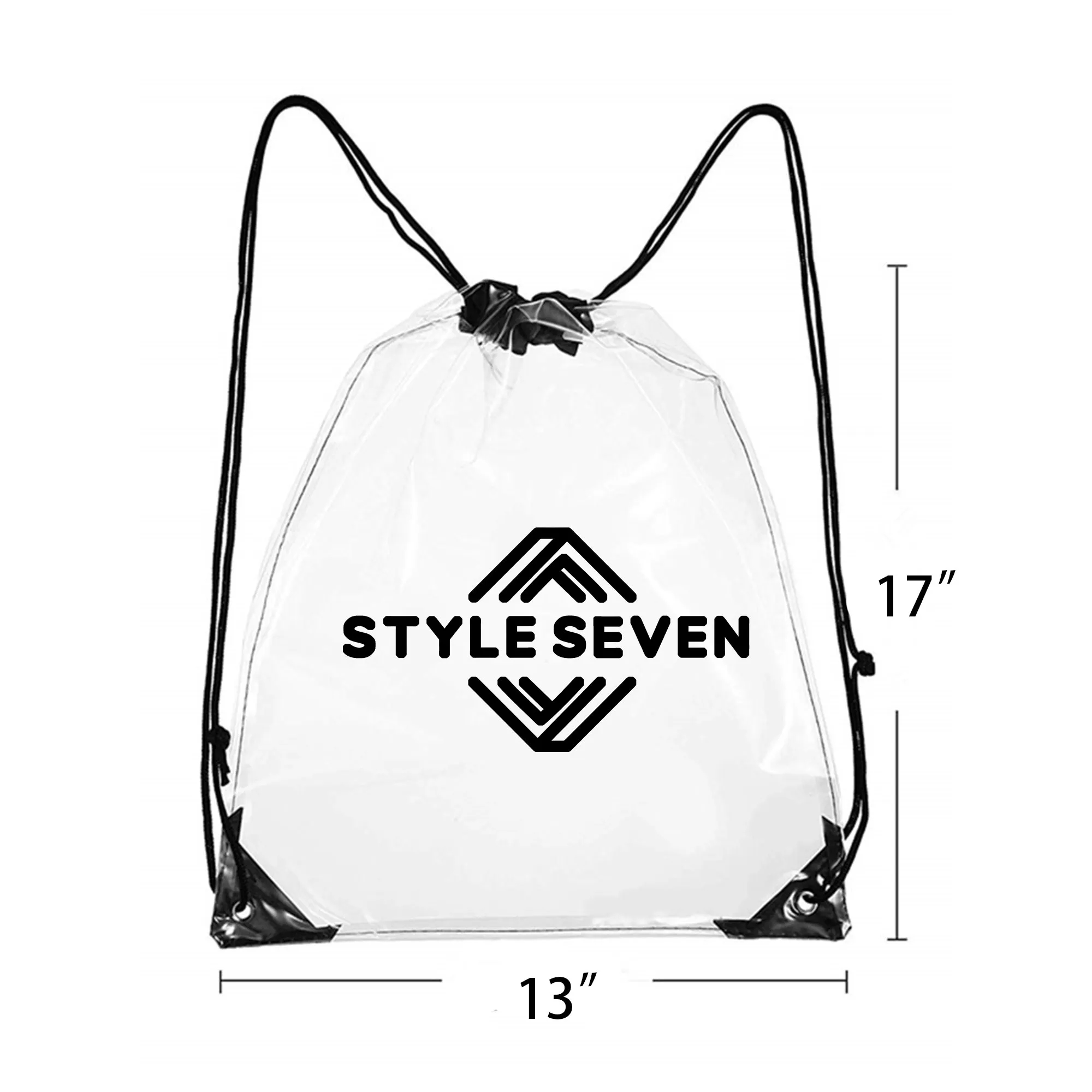 Easy To Inspect Transparent Drawstring Waterproof Bag 2