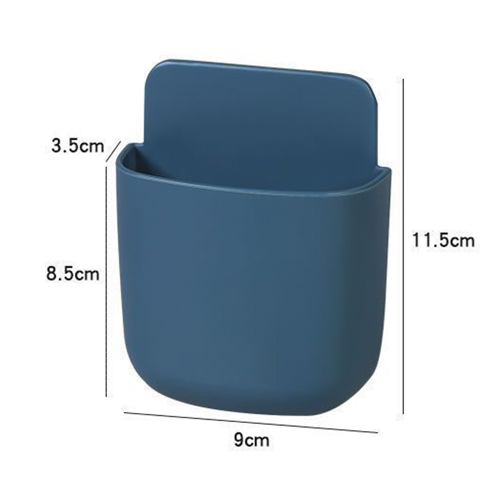 Wall-mounted adhesive remote control storage box 2