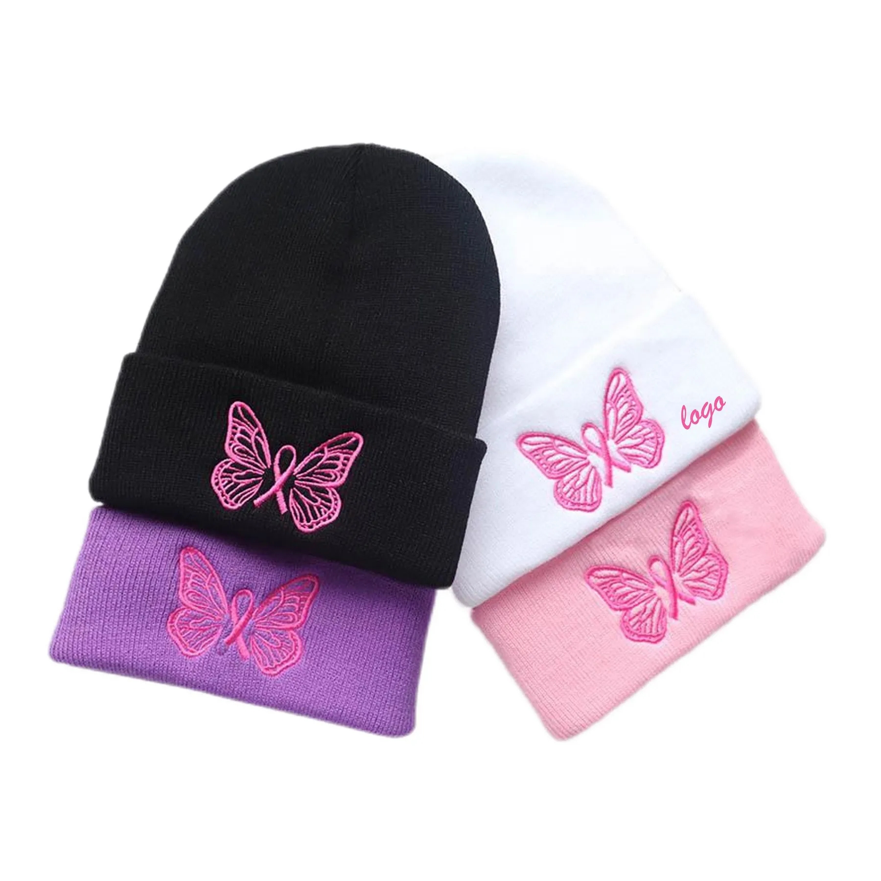 Embroidered Knitted Beanie 1
