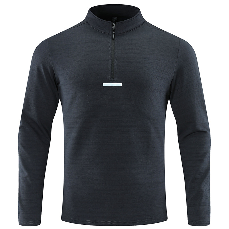 Men's Quick-Dry Stretch Quarter-Zip Pullover W/ Reflective Trim 6