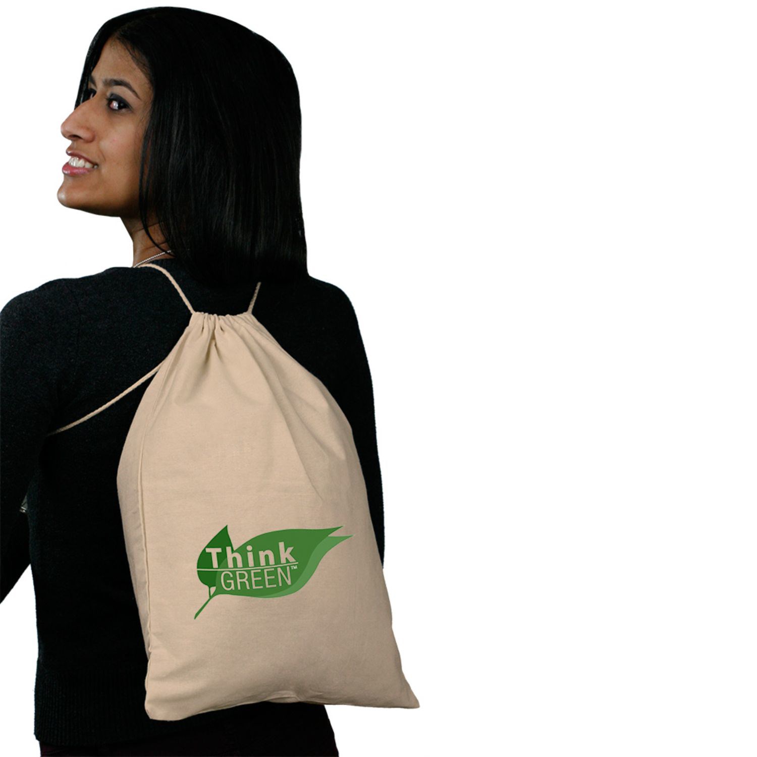 Cinch Up Bags Cotton Drawstring Backpacks 2