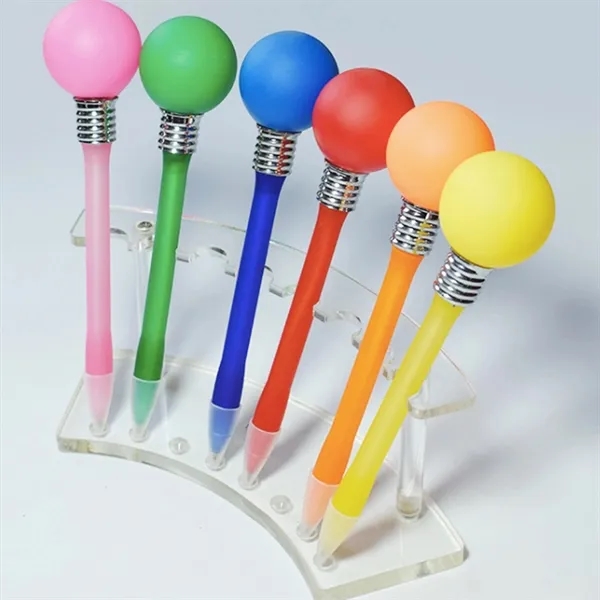 Rainbow LED Light Up Ball Stylus Pen 3