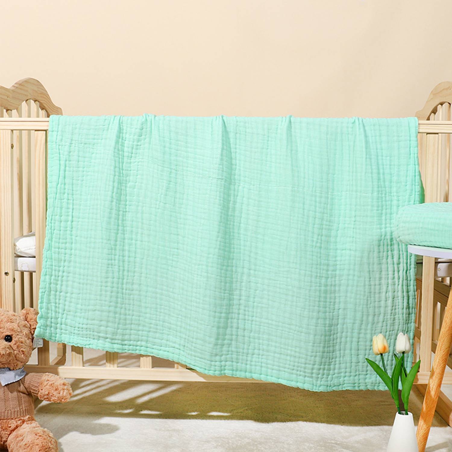 Light Weight Safe Pure Cotton Baby Blanket 4