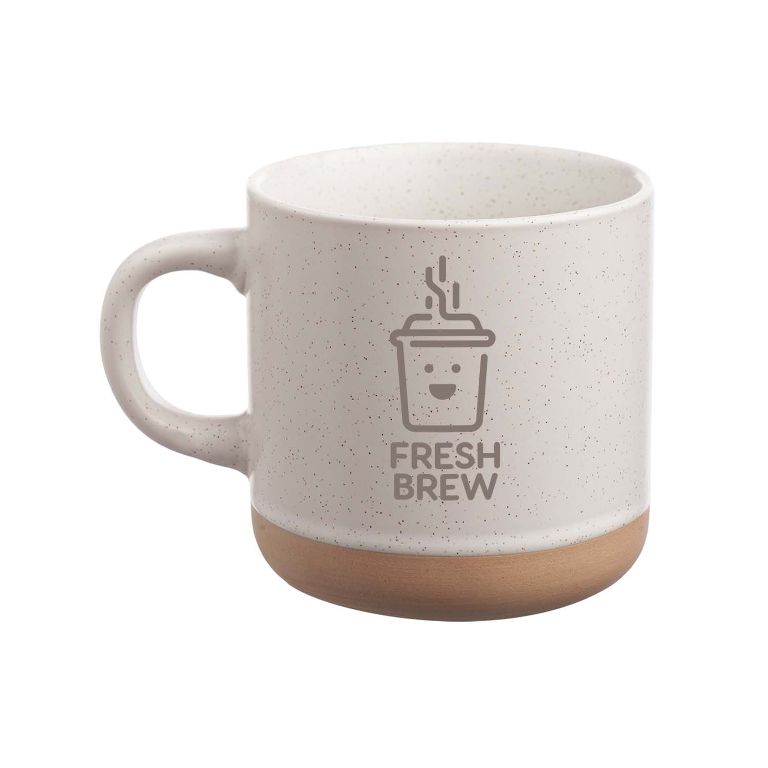 11 oz. Petite Speckled Clay Ceramic Mug (1 Color Imprint) 3