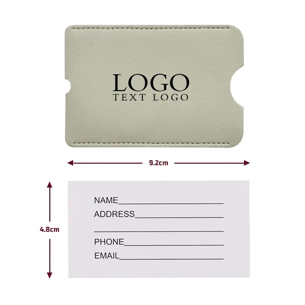Vegan Leather Luggage Tag with Loop Strap 32