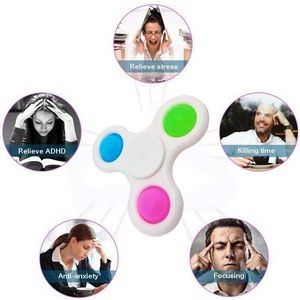 Triangle Push Pop Fidget Spinner Sensory Toy for All Ages 13