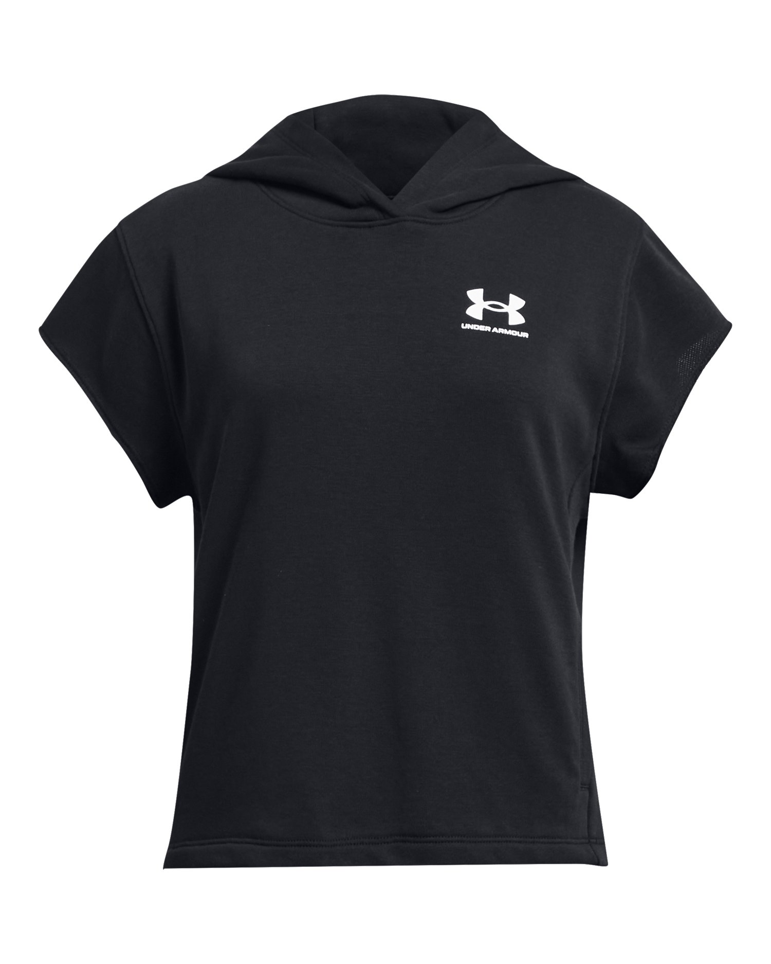 Girls' UA Rival Terry Short Sleeve Hoodie  7