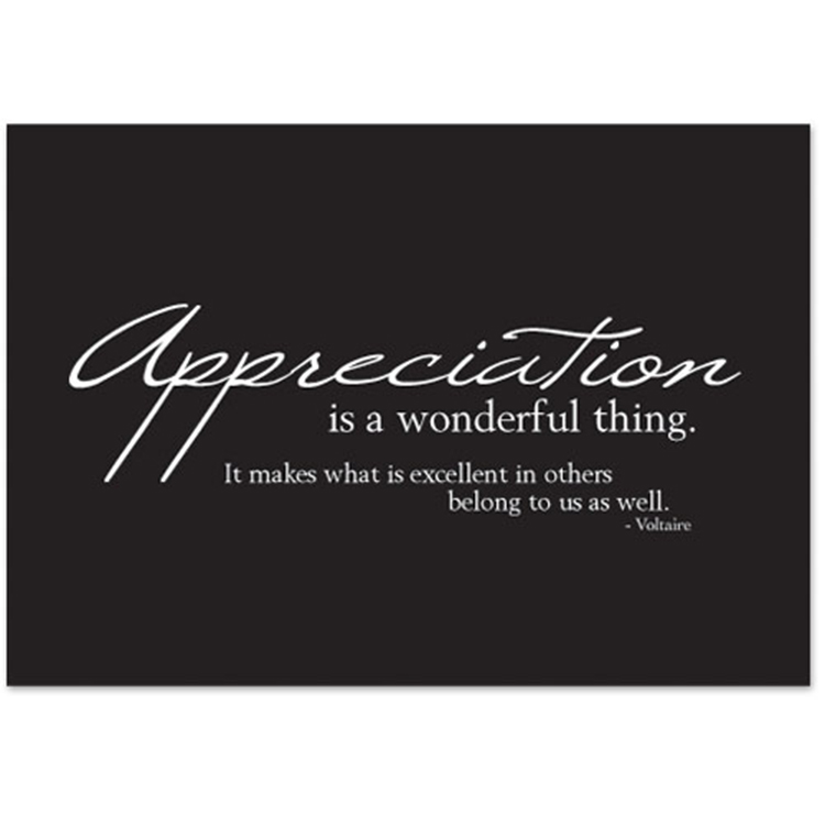 Appreciation Quote Greeting Card 2