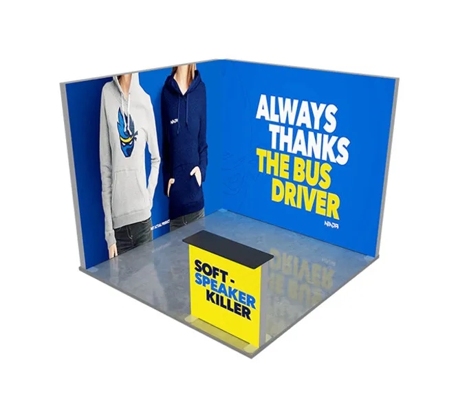 10ft Backlit Trade Show Display - Design 5 4