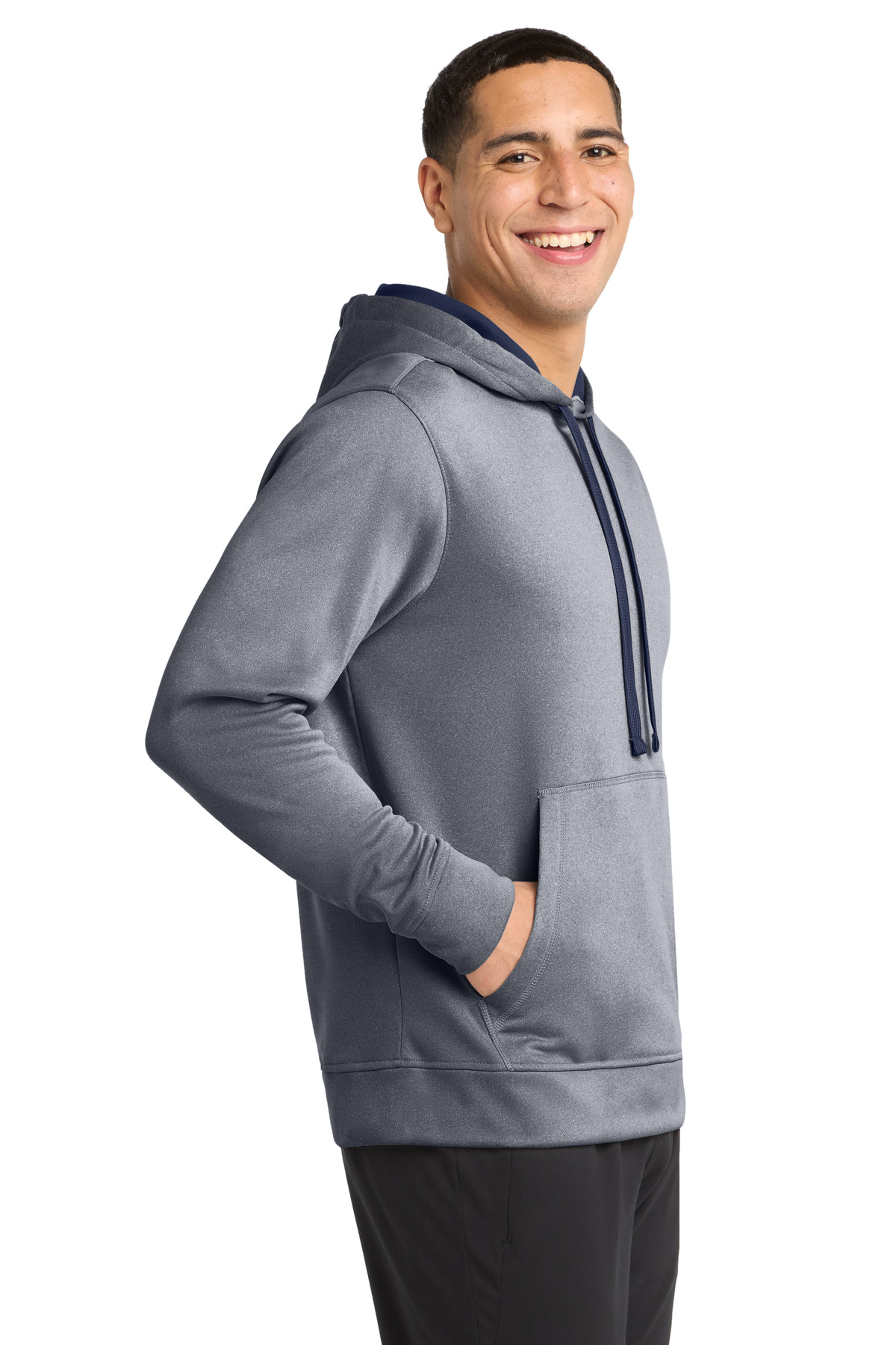Sport-Tek PosiCharge Sport-Wick Heather Fleece Hooded Pullover. ST264, custom hoodie or sweatshirt with logo imprint 39