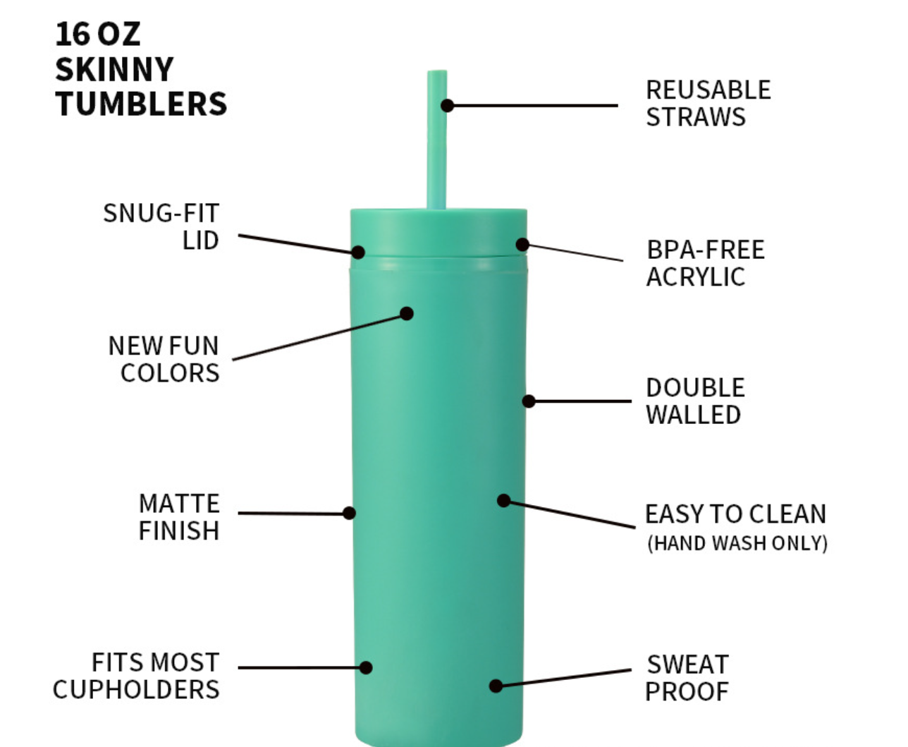 Tumbler with Straw 2
