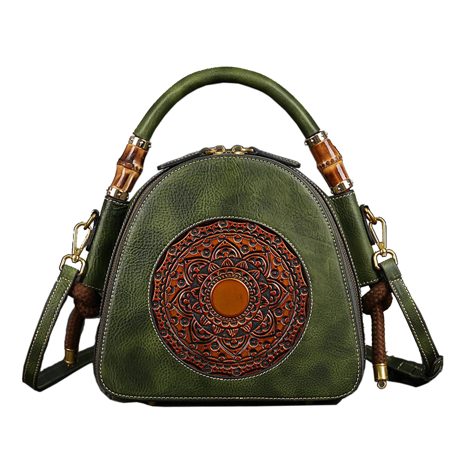 Genuine Leather Vintage women's shoulder tote bag, custom tote bag with logo imprint 7