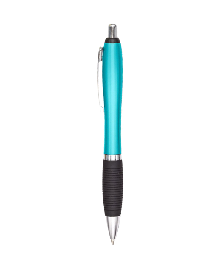 Union Printed - Contour Metallic Grip Click Pen 6