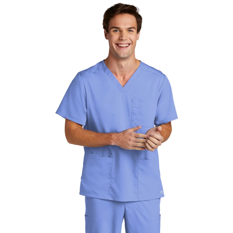 WonderWink Men's Premiere Flex V-Neck Top 7