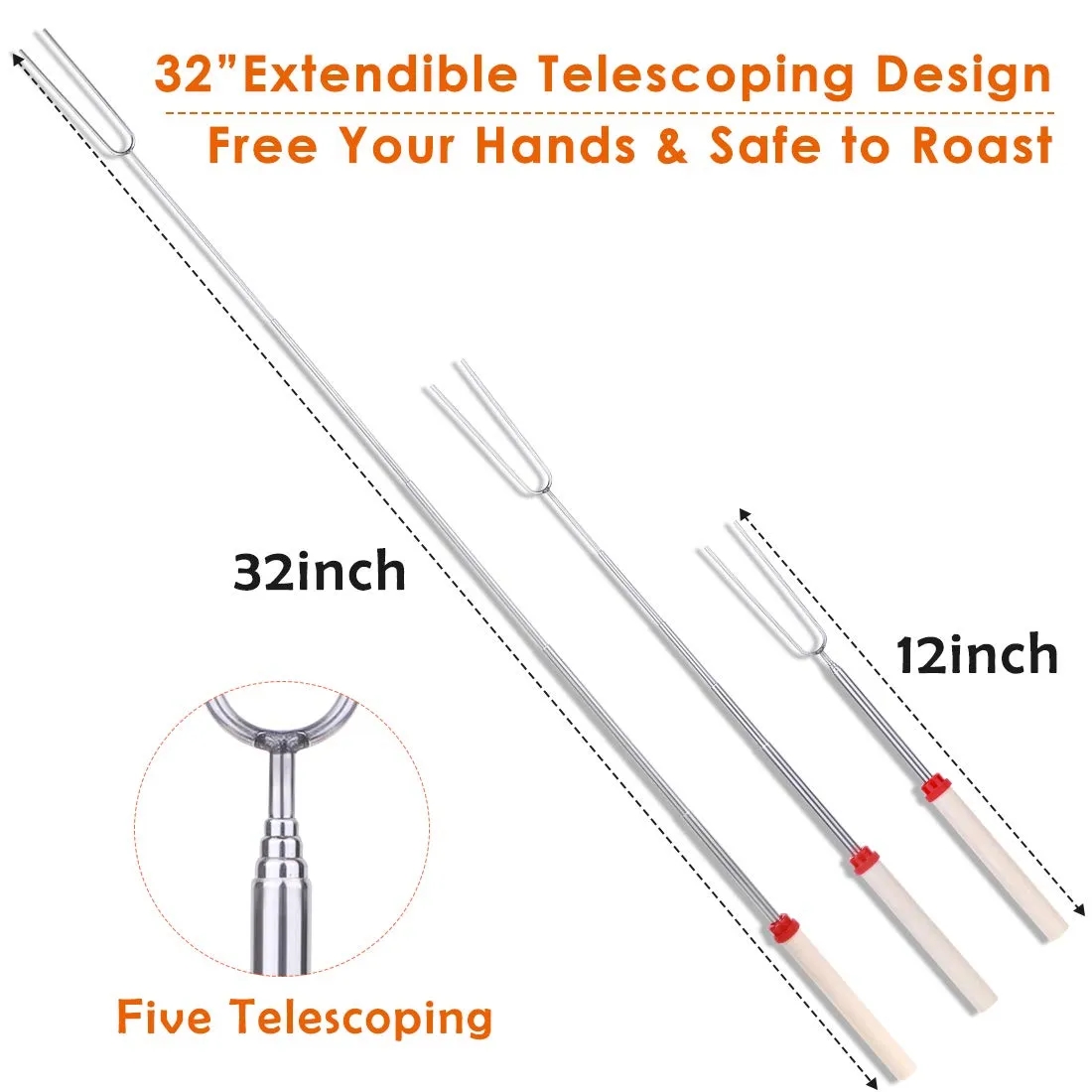 Stainless Steel Bbq Sticks 2
