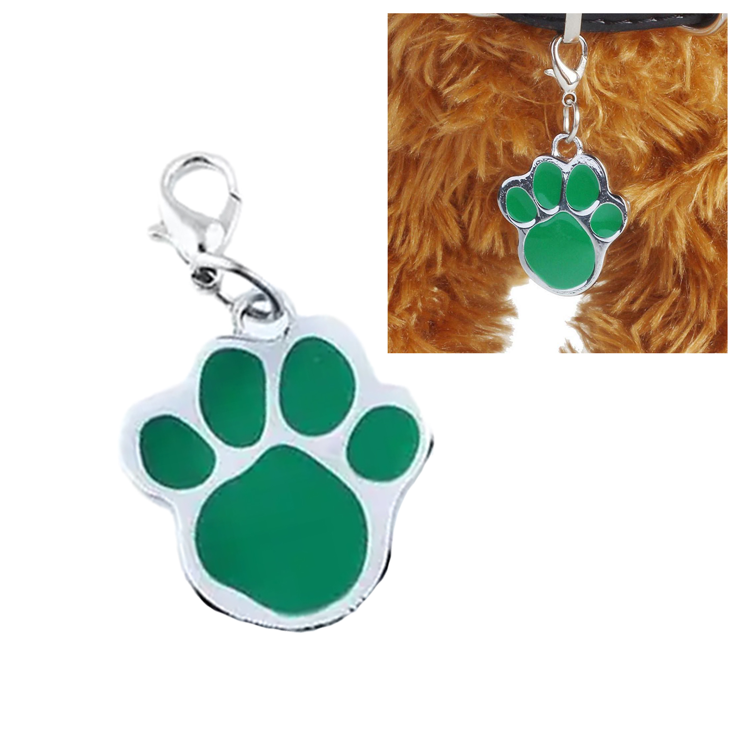 Paw Shaped Zinc Pet Tag 10