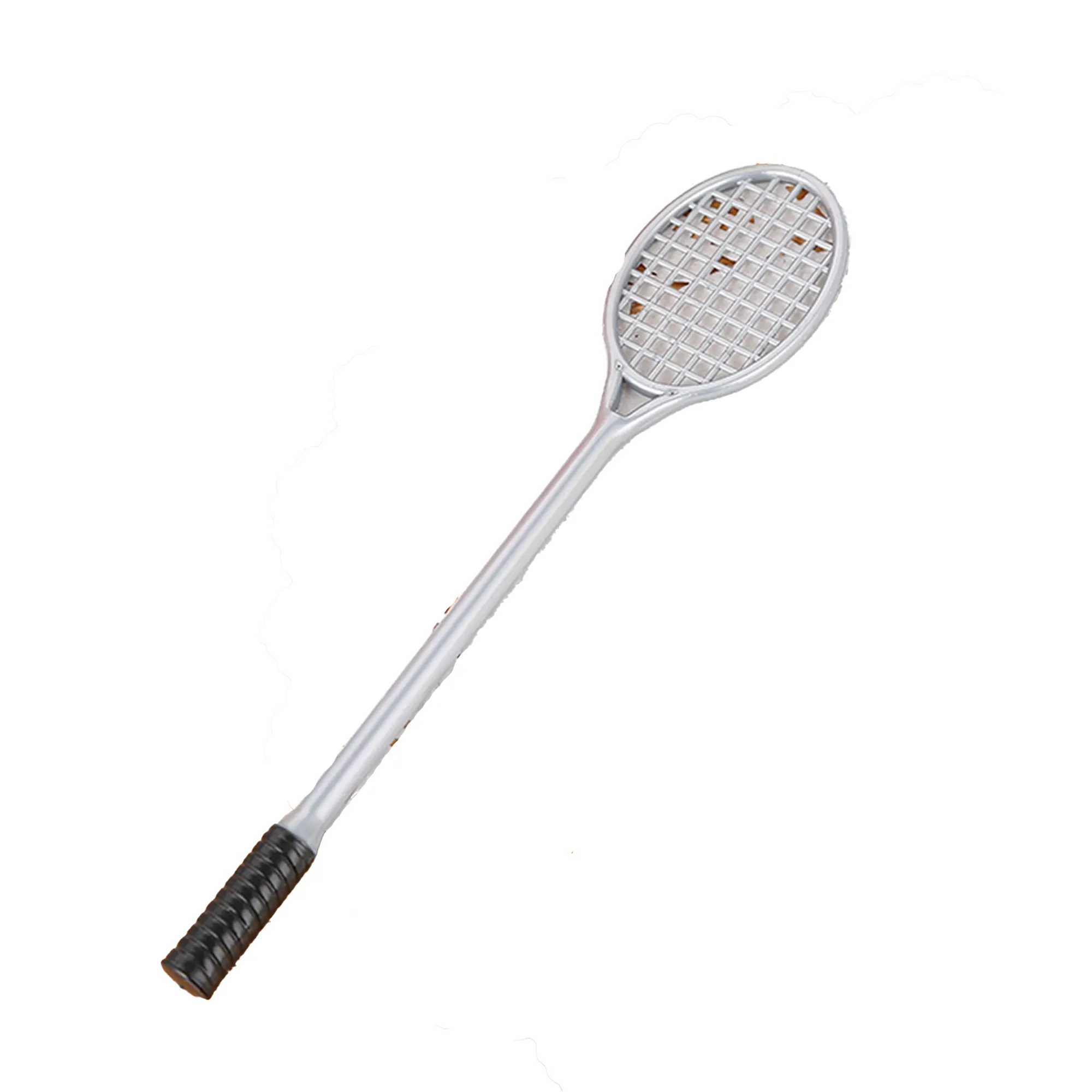 MOQ 30 Badminton Racket Shaped Black Pen Sports Theme 8