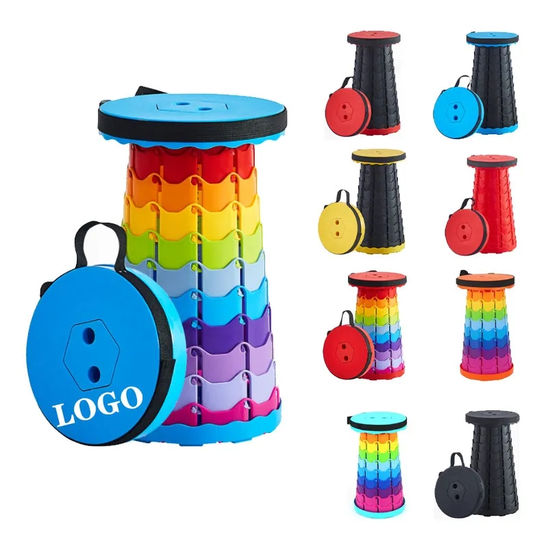Portable Retractable Folding Stool Collapsible Telescoping 2
