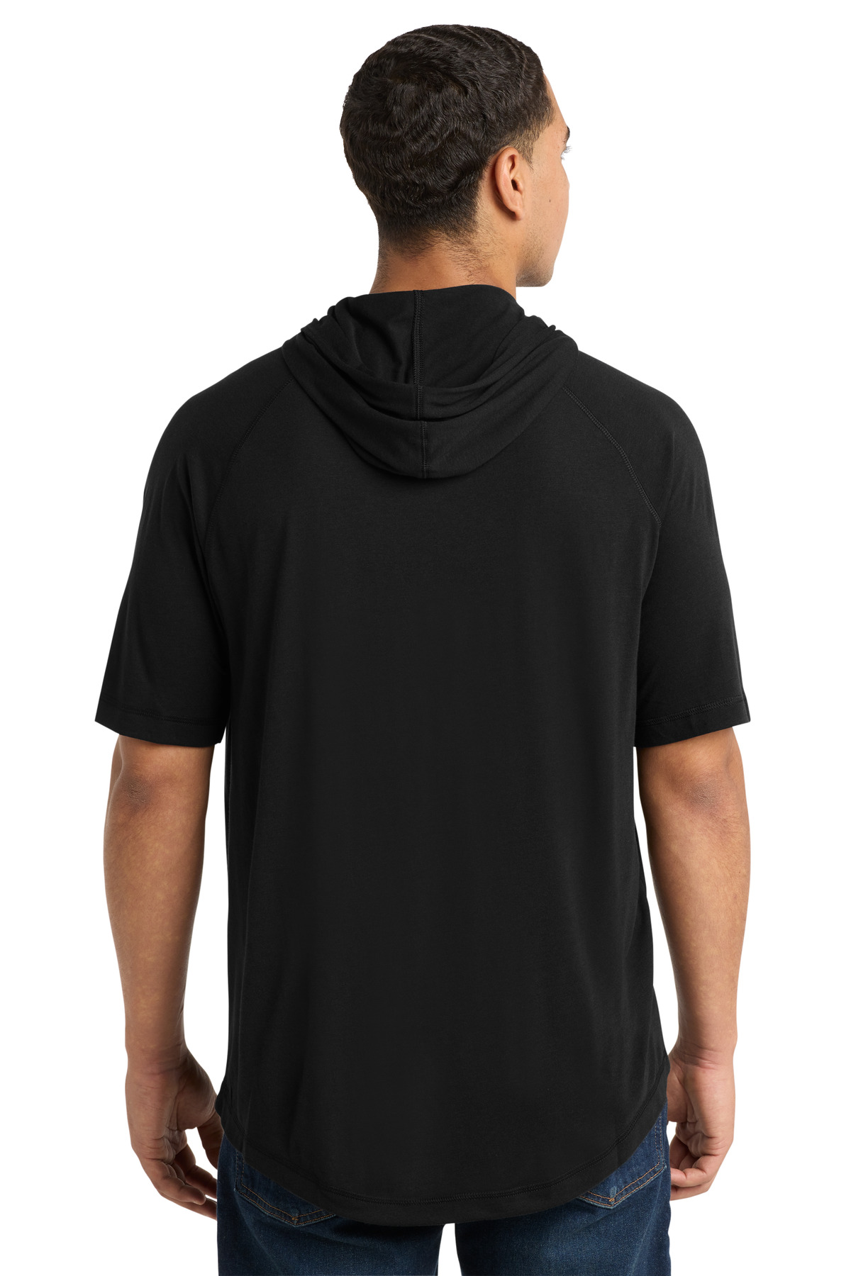 Sport-Tek PosiCharge Tri-Blend Wicking Short Sleeve Hoodie. ST404 2