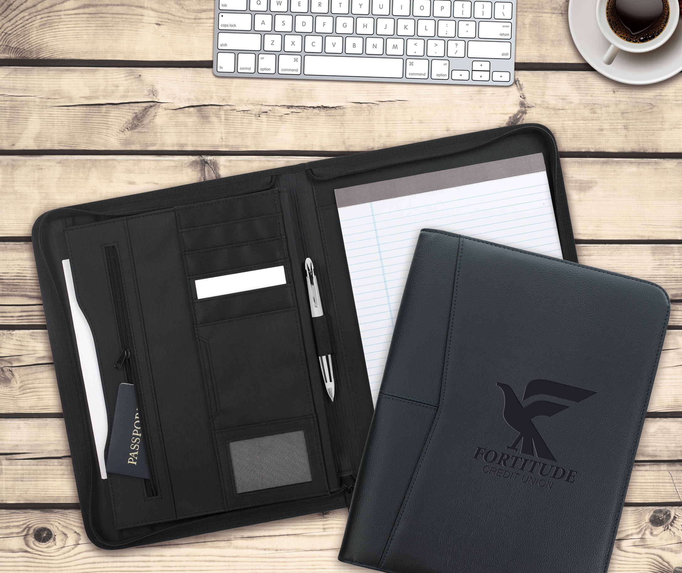 Arrow Zippered Padfolio 3