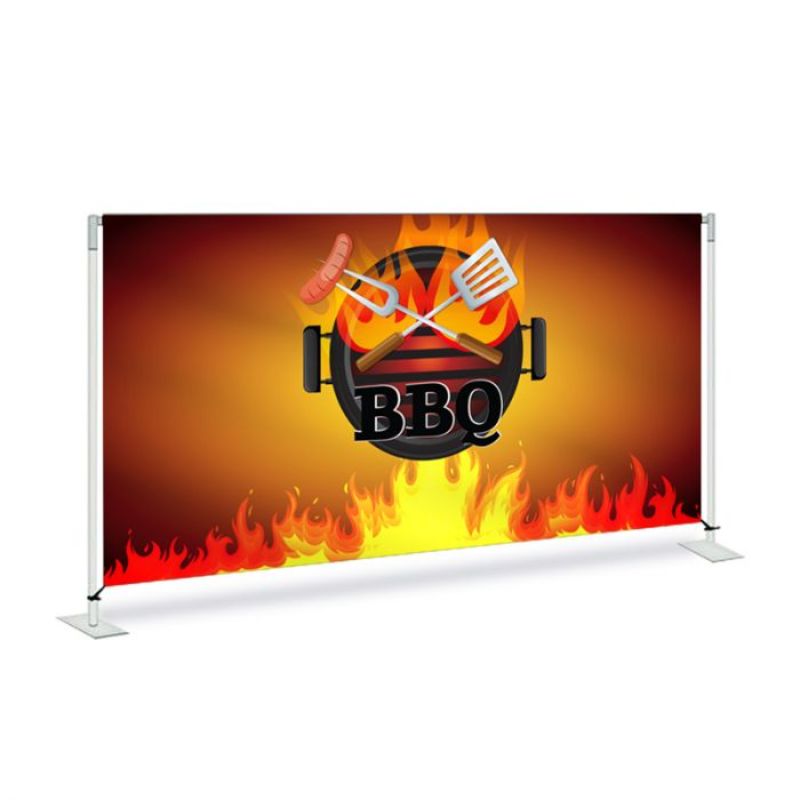 BBQ Pre Printed Fabric Barrier Brown 72" x 36" x 13.5 1