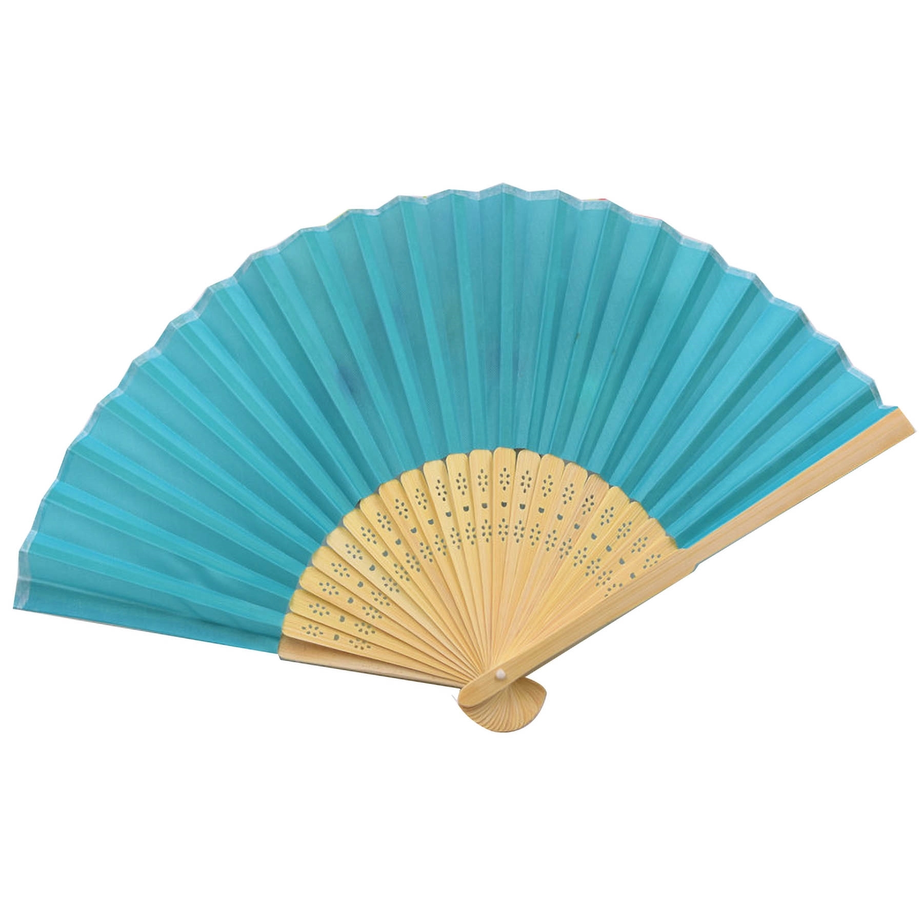 Fabric Bamboo Folding Hand Fan 8