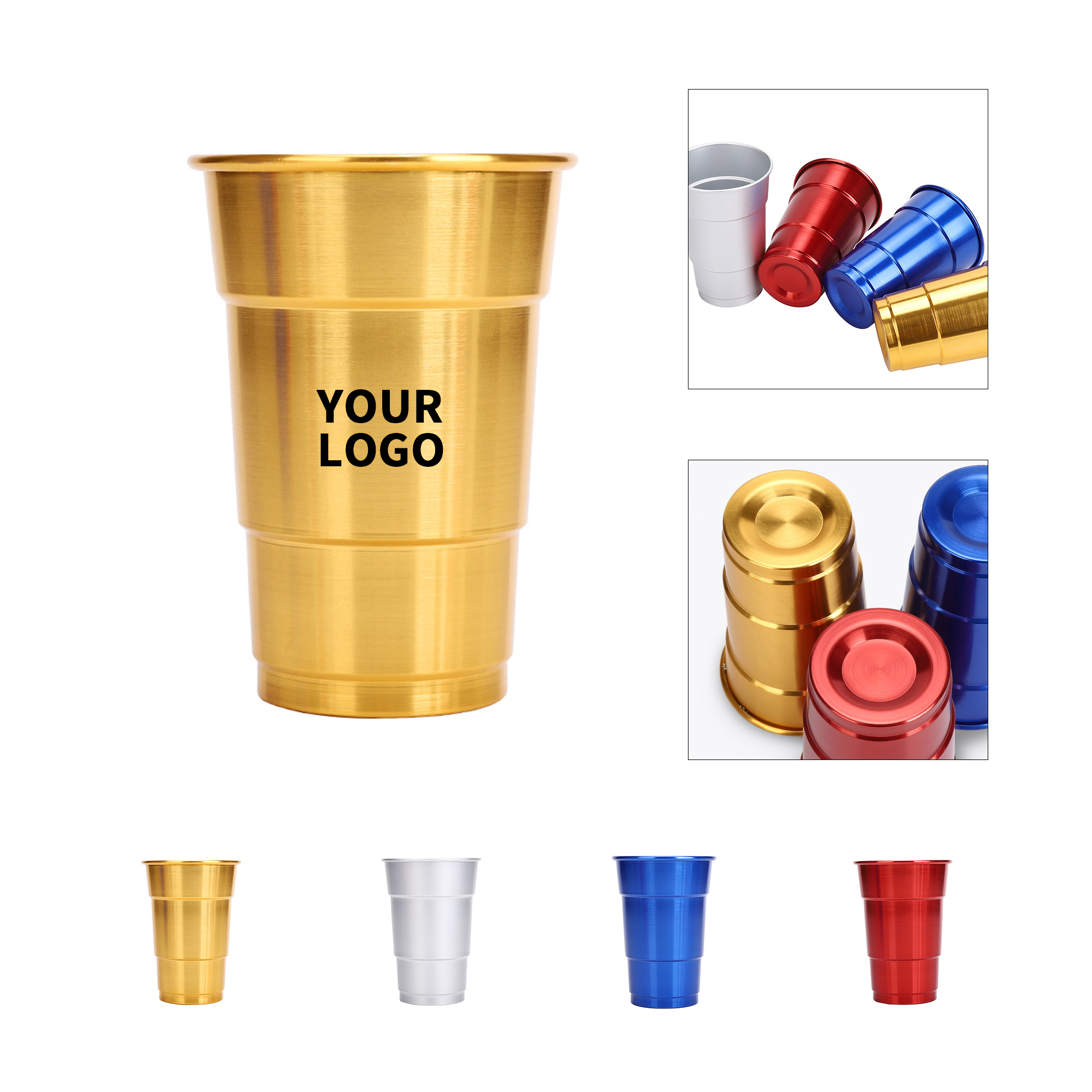 Recyclable Aluminum Cup 16 Oz With Full Color Imprint 2