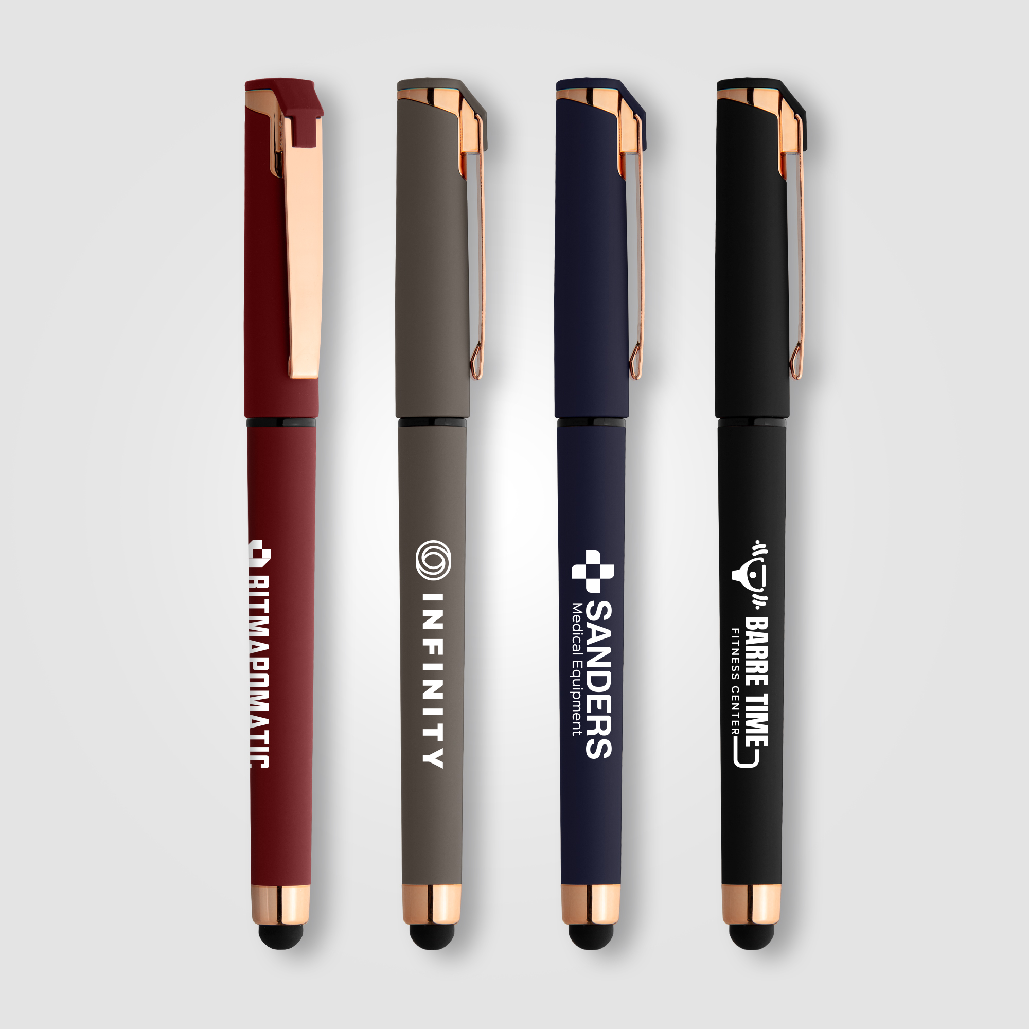 Islander Softy Rose Gold Gel Pen w/ Stylus 2